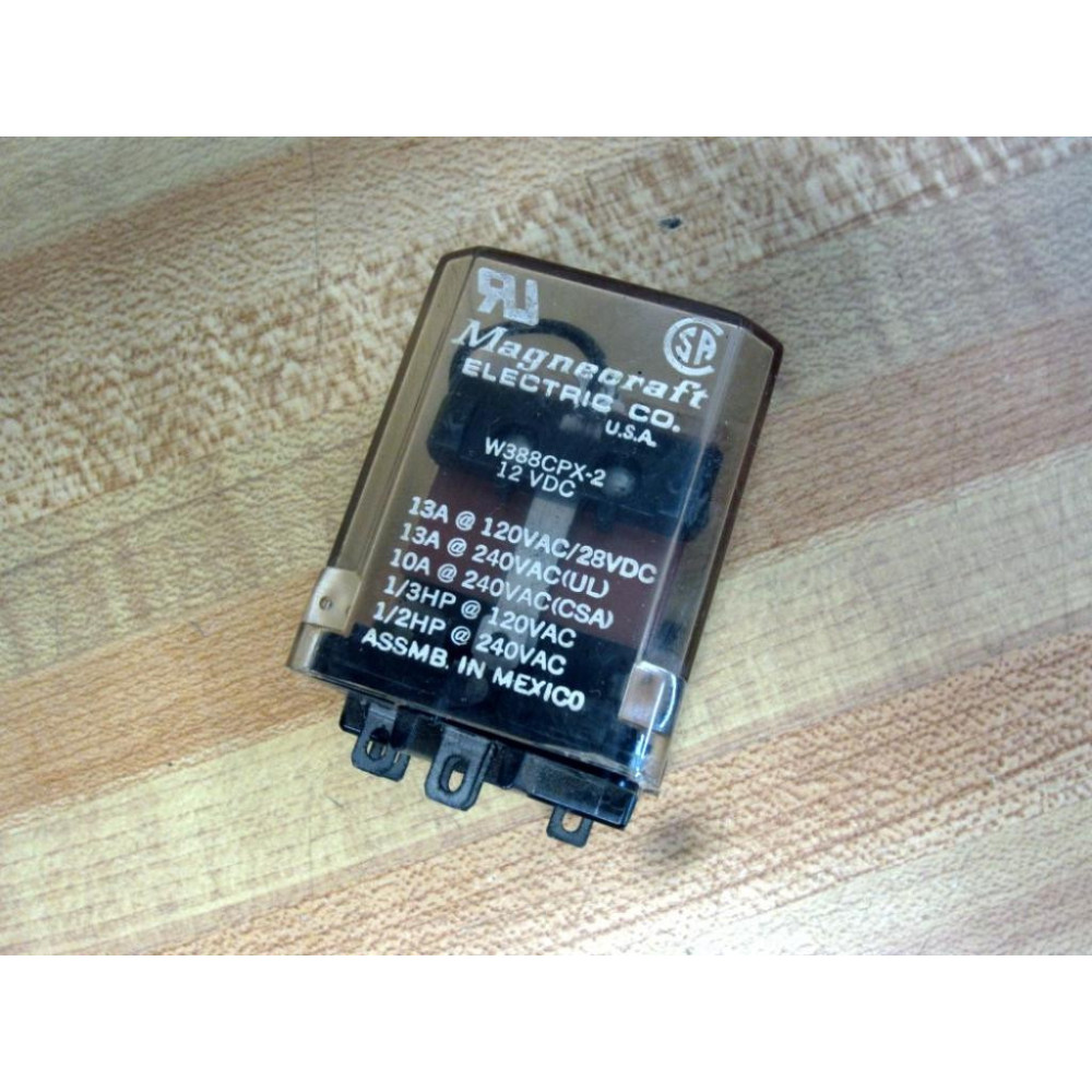Magnecraft W388CPX-2-12V DC Relay W388CPX-2 - Used