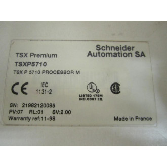 Schneider TSXP5710 Processor Module - Used