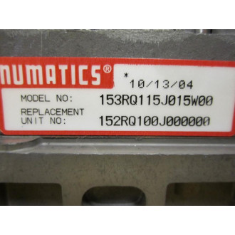 Numatics 153RQ115J015W00 Valve - New No Box