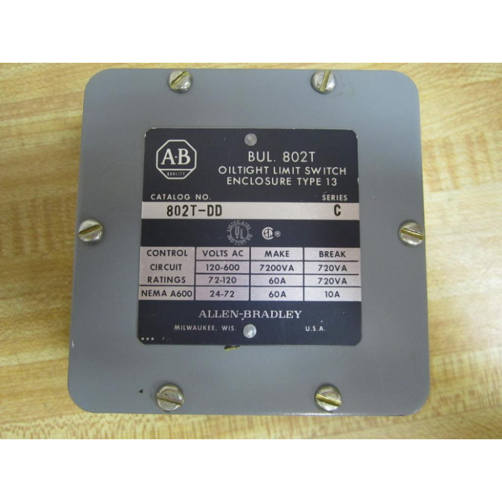 Allen Bradley 802T-DD Limit Switch 802TDD - New No Box