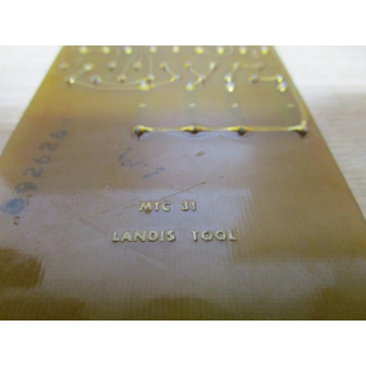 Landis Tool MTC 31 PC Board MTC31 - Used