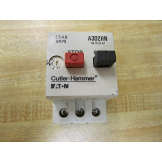 Cutler Hammer A302HN Motor Starter Protector 2.5-4.0 Amps Series A1 - Used
