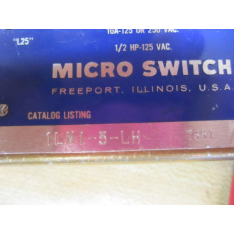 Micro Switch 1LN1-5-LH Honeywell Snap Switch 1LN15LH - New No Box