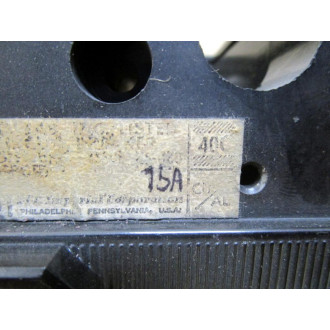 Siemens 15A 600V Circuit Breaker 15A600V - Used