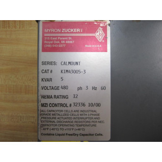Myron Zucker KIM43005-3 Capacitor KIM430053 - New No Box