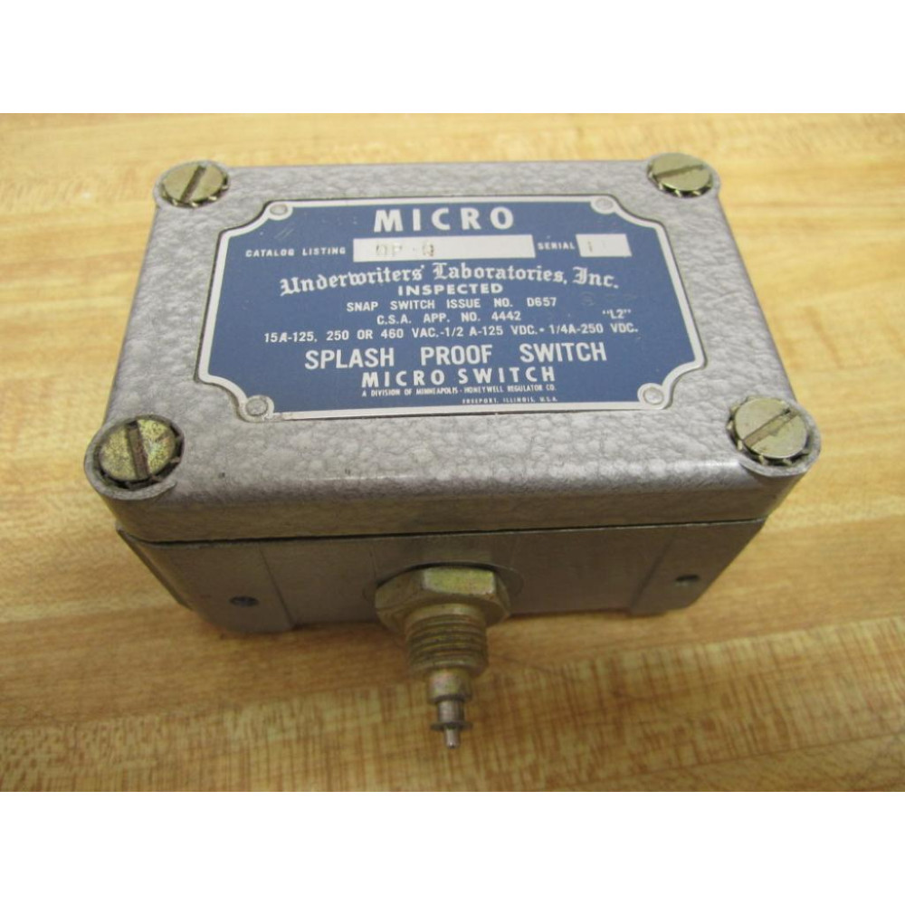 Micro Switch OP-Q Honeywell Limit Switch OPQ L - Used