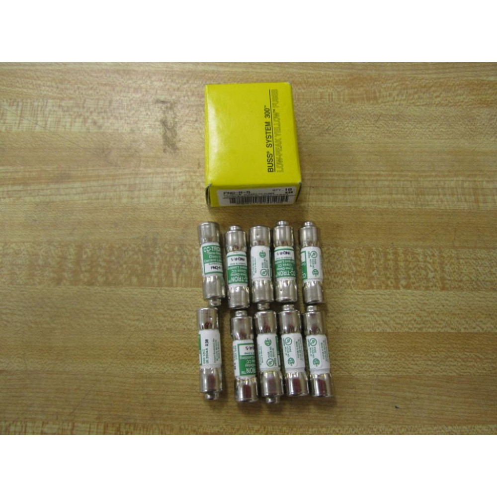 Buss FNQ-R-5 Bussmann Fuse Cross Ref 6F118 (Pack of 10)