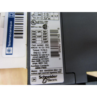 Telemecanique LC2-D09REQ3827G13 Contactor Assembly 89H5112