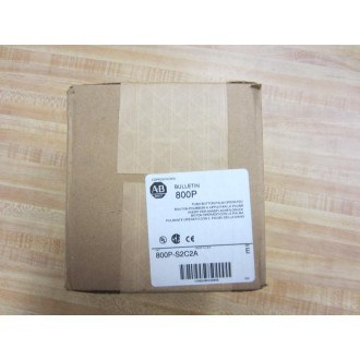 Allen Bradley 800P-S2C2A Palm Push Button 800PS2C2A Series E Sealed