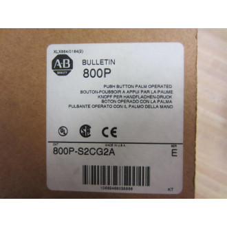 Allen Bradley 800P-S2CG2A Push Button 800PS2CG2A Series E