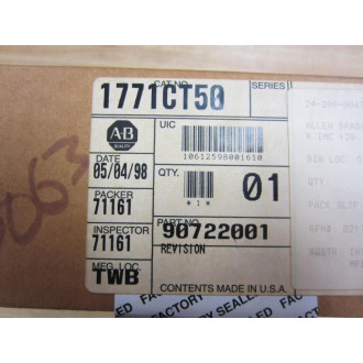 Allen Bradley 1771-CT50 Cable Offline 90722001