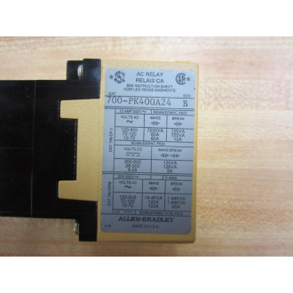 Allen Bradley 700-PK400A24 Control Relay 700PK400A24