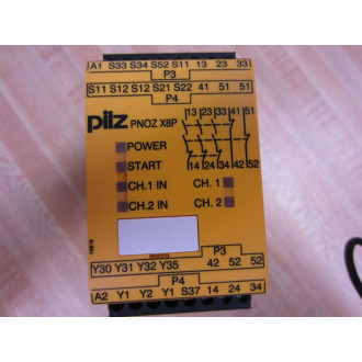 Pilz PNOZ X8P Relay 24VDC PNOZX8P