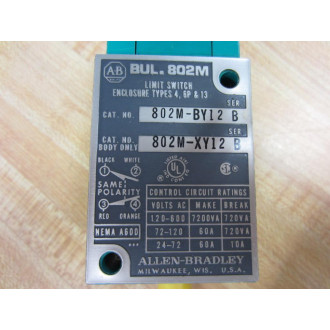 Allen Bradley 802M-BY12 Limit Switch 802MBY12