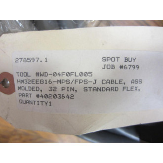 Sine 40203642 Cable Assembly HM32EEG16-MPSFPS-J - New No Box