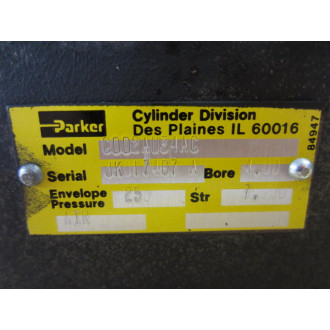 Parker CDD2AU34AC Cylinder - New No Box