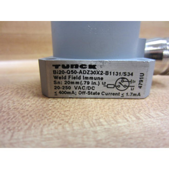 Turck BI20-Q50-ADZ30X2-B1131S34 Proximity BI20Q50ADZ30X2B1131S34 - New No Box