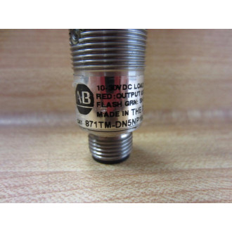 Allen Bradley 871TM-DN5NP18-D4 871TMDN5NP18D4 Proximity Switch Series A - Used