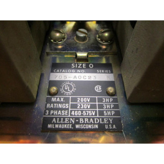 Allen Bradley 705-A0C23 Starter Ser. K - New No Box