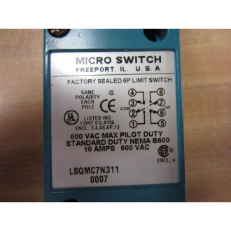 Honeywell LSQMC7N311 Limit Switch