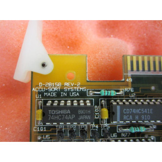Accu-Sort D-28158 D28158 Circuit Board Rev-2 11000723 - Used