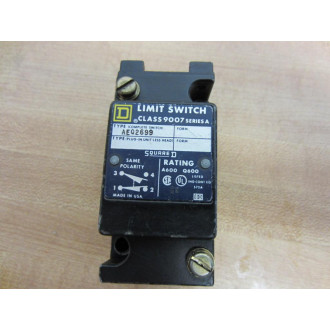 Square D 9007-AEQ2699 Limit Switch 9007AEQ2699 WO Head - Used