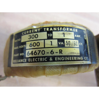Reliance 64670-6-R Transformer 646706R - Used