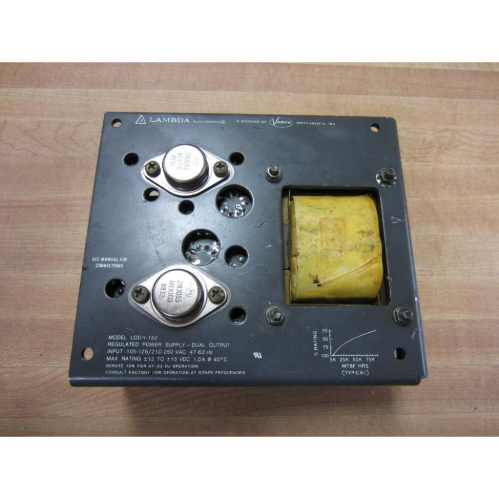 Lambda LOD-Y-152 Regulated Power Supply - Dual Output - Used