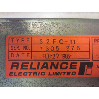 Reliance Electric S2FC-11 Stareo Controller S2FC11 - Used