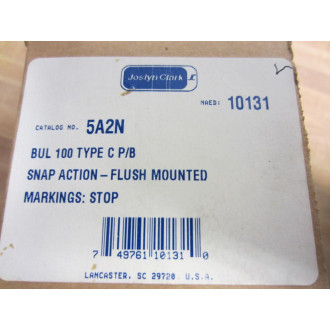 Joslyn Clark 5A2N Palm Push Button Stop Red