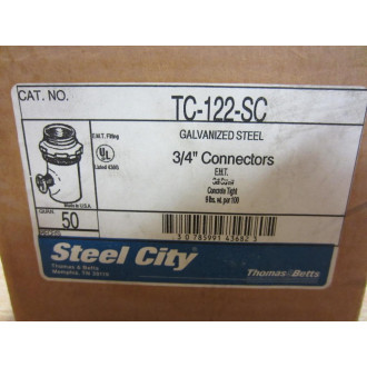 Steel City TC-122-SC 34" Connector TC122SC (Pack of 50)