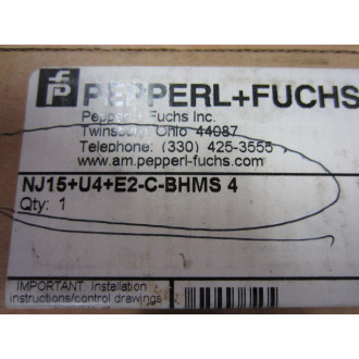 Pepperl + Fuchs 093508 Inductive Sensor NJ15+U4+E2-C-BHMS 4