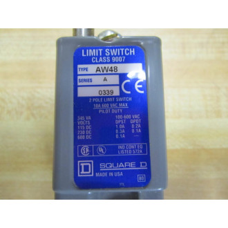 Square D 9007-AW48 Position Switch Push Rod Plunger Series A