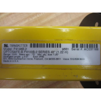 STI P4148B-2 OptoSafe-B 48" Light Curtain Transmitter Ser P4100B-2 - New No Box