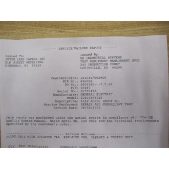 General Electric IC600BF804K Input Module - Refurbished