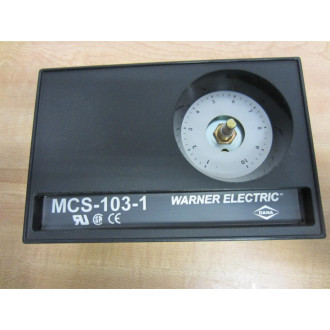 Warner Electric 6010-448-002 Control MSC-103-1 Missing Knob - New No Box