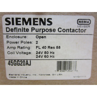 Siemens 45GG20AJ Contactor