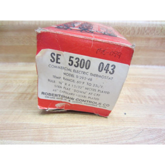 Robertshaw SE 5300 043 SE5300043 Commercial Electric Thermostat