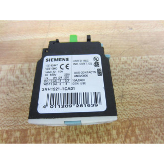 Siemens 3RH1921-1CA01 Contact Block 3RH19211CA01 - New No Box