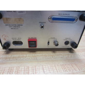 Simpson 7026 Universal Electronic Counter Serial No. 05561 - Parts Only