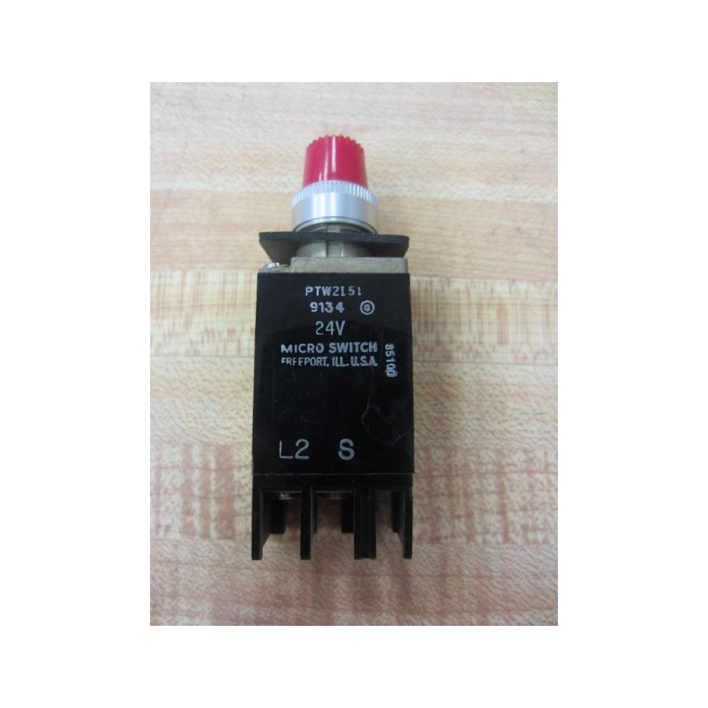 Micro Switch PTW2151 Honeywell Indicator Compact Red Cap - New No Box