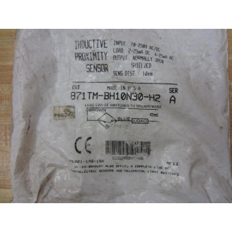 Allen Bradley 871TM-BH10N30-H2 Proximity Sensor 871TMBH10N30H2 A