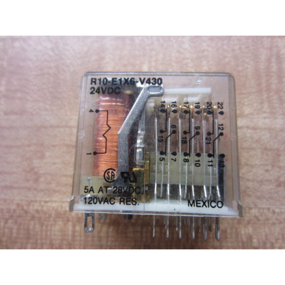 Potter & Brumfield R10-E1X6-V430-24VDC Relay R10E1X6V43024VDC - New No Box