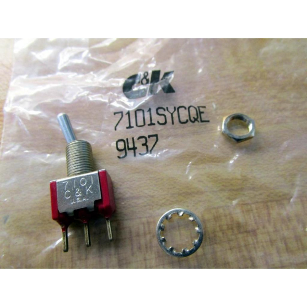 C&K 7101SYCQE Toggle Switch 9437