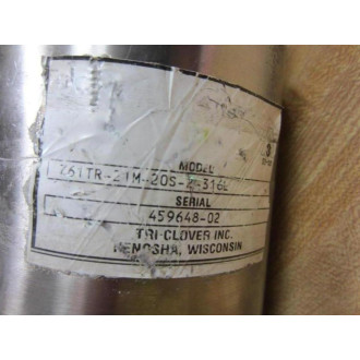 Tri-Clover Z61TR-21M-20S-2-316L Air Transfer - New No Box