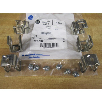 Allen Bradley 1401-N42 Fuse Clip Kit 1401N42 (Pack of 6)