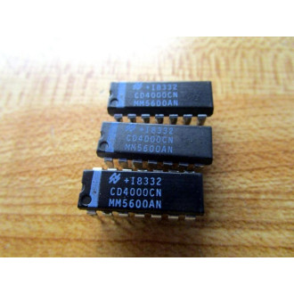 National Semiconductor CD4000CN Integrated Circuit  MM5600AN (Pack of 3)