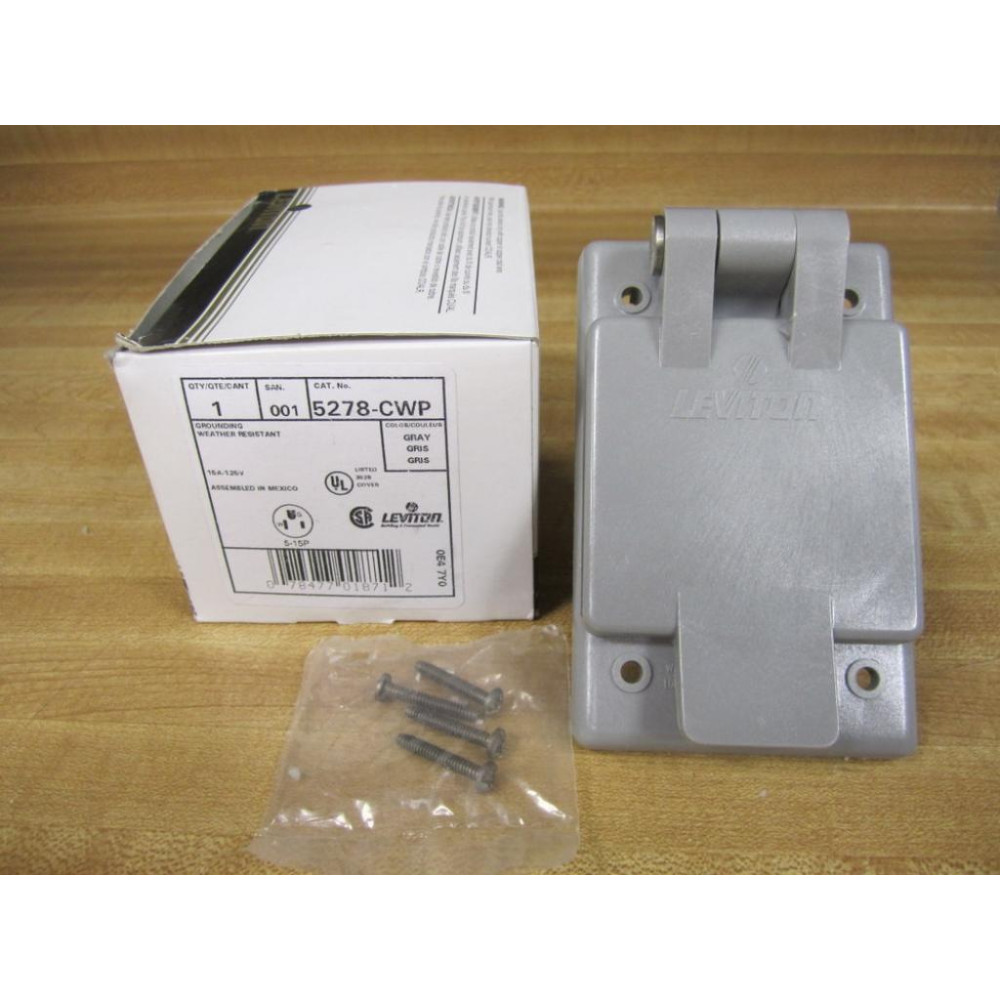 Leviton 5278-CWP Receptacle 5278CWP 15A 125V