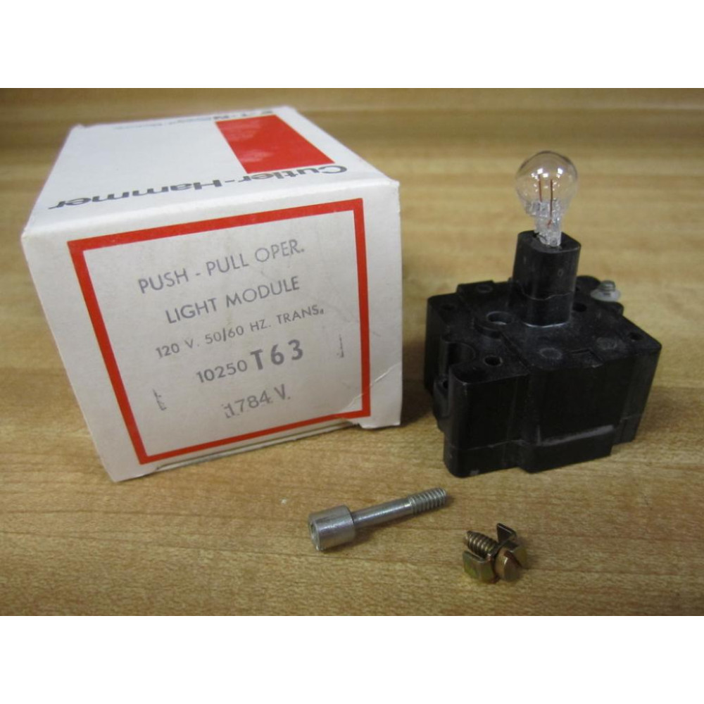 Cutler Hammer 10250T63 Eaton Push-Pull Light Module