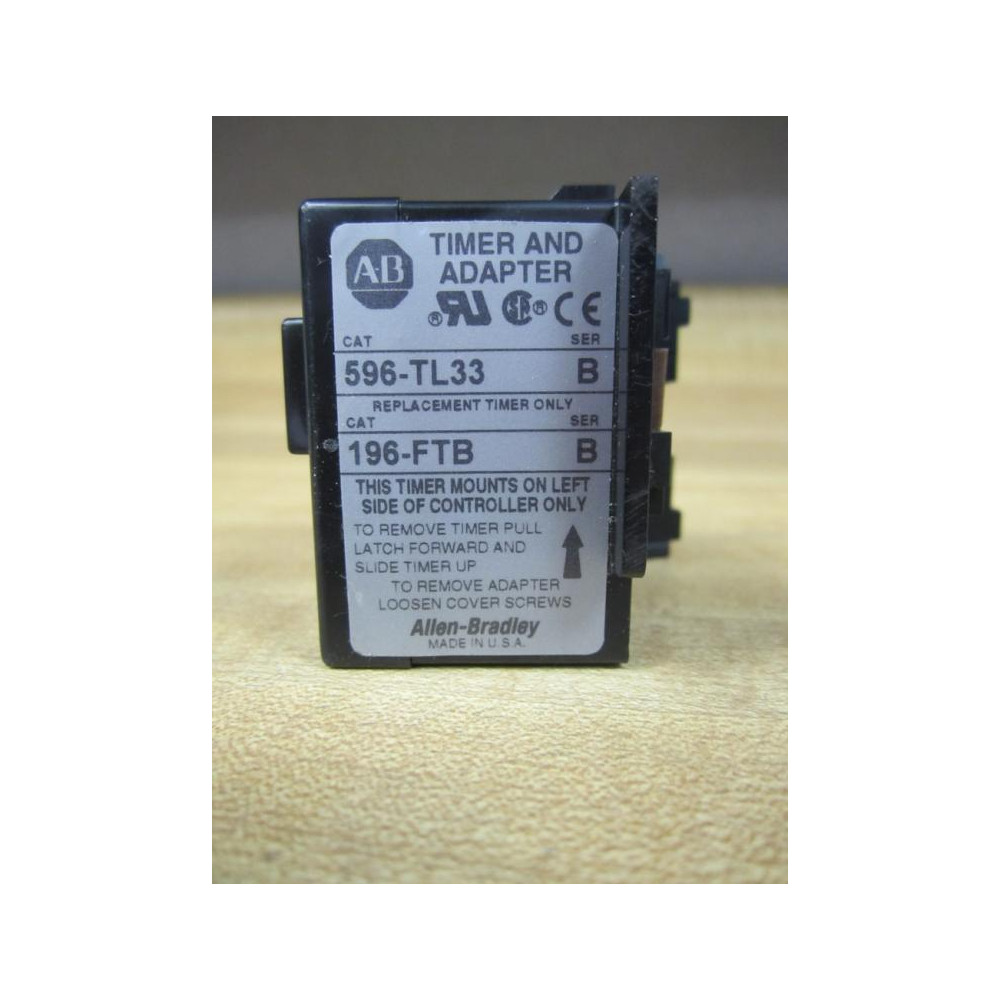 Allen Bradley 596-TL33 Timer Attachment Kit 596TL33 - New No Box